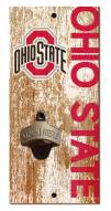 Ohio State Buckeyes 6" x 12" Distressed Bottle Opener