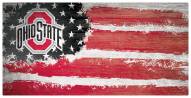 Ohio State Buckeyes 6" x 12" Flag Sign