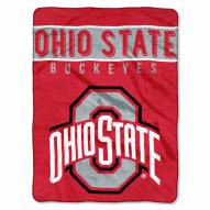 Ohio State Buckeyes Basic Raschel Blanket