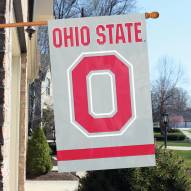 Ohio State Buckeyes Block Applique Banner Flag