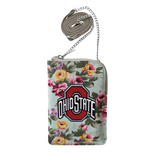 Ohio State Buckeyes Canvas Floral Smart Purse