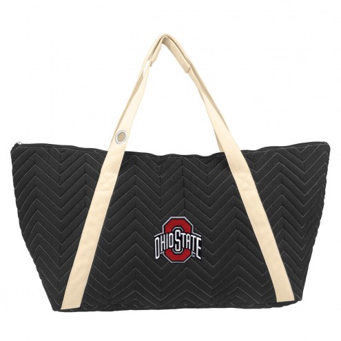 Ohio State Buckeyes Chevron Stitch Weekender Bag
