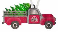 Ohio State Buckeyes Christmas Truck Ornament