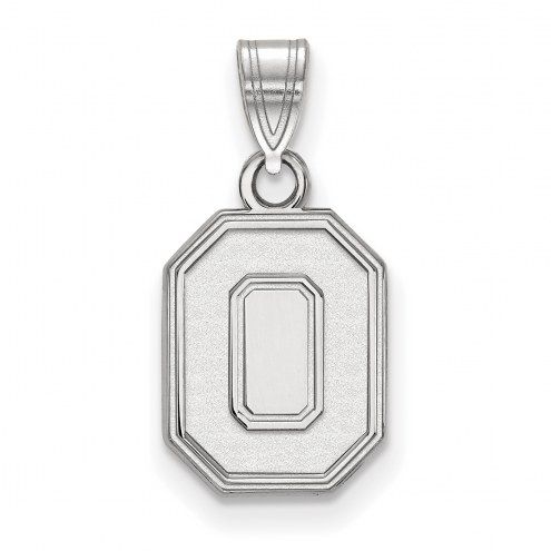 Ohio State Buckeyes Sterling Silver Small Pendant