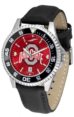 Ohio State Buckeyes Competitor AnoChrome Men's Watch - Color Bezel