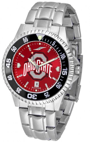 Ohio State Buckeyes Competitor Steel AnoChrome Color Bezel Men's Watch