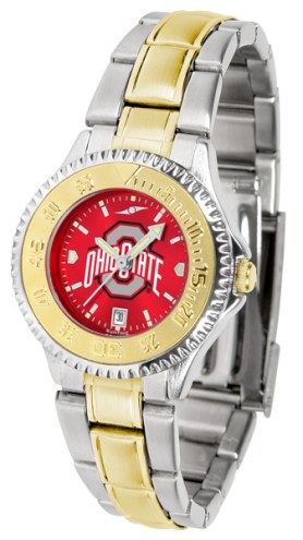 Ohio State Buckeyes Competitor Two-Tone AnoChrome Women's Watch