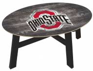 Ohio State Buckeyes Distressed Wood Coffee Table