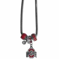 Ohio State Buckeyes Euro Bead Necklace