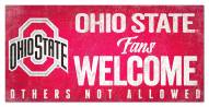 Ohio State Buckeyes Fans Welcome Sign