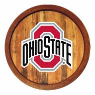 Ohio State Buckeyes "Faux" Barrel Top Sign