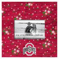 Ohio State Buckeyes Floral 10" x 10" Picture Frame