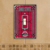 Ohio State Buckeyes Glass Single Light Switch Plate Cover