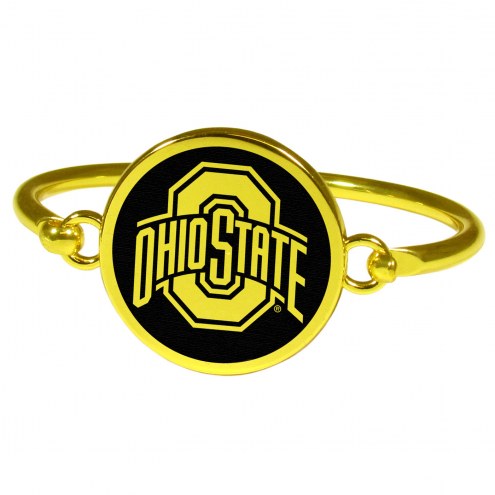 Ohio State Buckeyes Gold Tone Bangle Bracelet