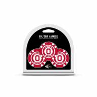 Ohio State Buckeyes Golf Chip Ball Markers