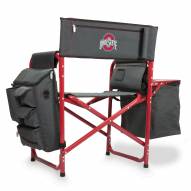 Ohio State Buckeyes Gray/Red Fusion Folding Chair