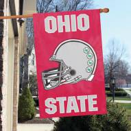Ohio State Buckeyes - Helmet NCAA Applique 2-Sided Banner Flag