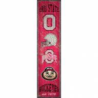 Ohio State Buckeyes Heritage Banner Vertical Sign