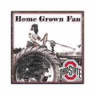 Ohio State Buckeyes Home Grown 10" x 10" Sign