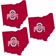 Ohio State Buckeyes Home State Decal - 3 Pack