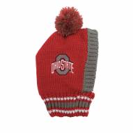Ohio State Buckeyes Knit Dog Hat