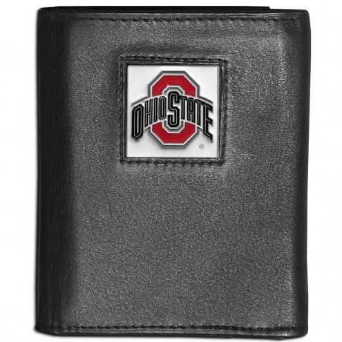 Ohio State Buckeyes Leather Tri-fold Wallet