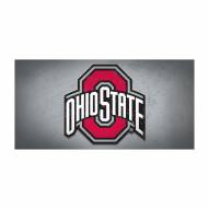 Ohio State Glass Wall Art Logo