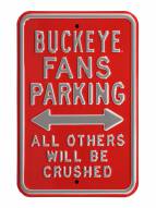 Ohio State Buckeyes NCAA Embossed Parking Sign