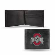 Ohio State Buckeyes NCAA Embroidered Leather Billfold Wallet