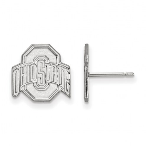 Ohio State Buckeyes Sterling Silver Small Post Earrings