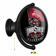 Ohio State Buckeyes Oval Rotating Lighted Wall Sign
