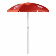 Ohio State Buckeyes Red Beach Umbrella