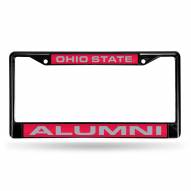 Ohio State Buckeyes Laser Black License Plate Frame