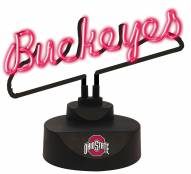 Ohio State Buckeyes Script Neon Desk Lamp