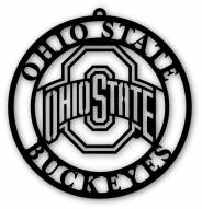 Ohio State Buckeyes Silhouette Logo Cutout Door Hanger