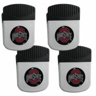Ohio State Buckeyes 4 Pack Chip Clip Magnet with Bottle Opener