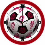 Ohio State Buckeyes Soccer Wall Clock