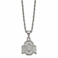 Ohio State Buckeyes Stainless Steel Pendant Necklace