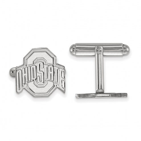 Ohio State Buckeyes Sterling Silver Cuff Links