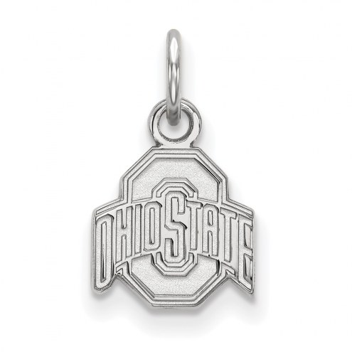 Ohio State Buckeyes Sterling Silver Extra Small Pendant