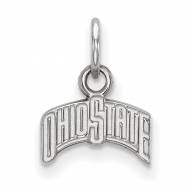 Ohio State Buckeyes Sterling Silver Extra Small Pendant