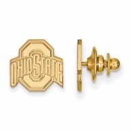 Ohio State Buckeyes Sterling Silver Gold Plated Lapel Pin