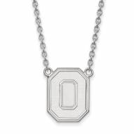 Ohio State Buckeyes Sterling Silver Large Pendant Necklace