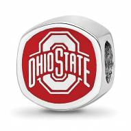 Ohio State Buckeyes Sterling Silver Logo Bead