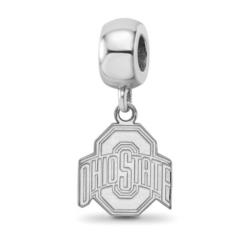 Ohio State Buckeyes Sterling Silver Small Dangle Bead