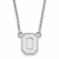 Ohio State Buckeyes Sterling Silver Small Pendant Necklace