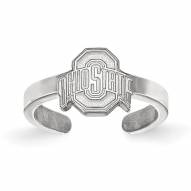Ohio State Buckeyes Sterling Silver Toe Ring