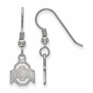Ohio State Buckeyes Sterling Silver Extra Small Dangle Earrings