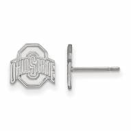 Ohio State Buckeyes Sterling Silver Extra Small Post Earrings