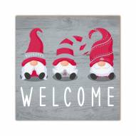 Ohio State Buckeyes Welcome Gnomes 10" x 10" Sign